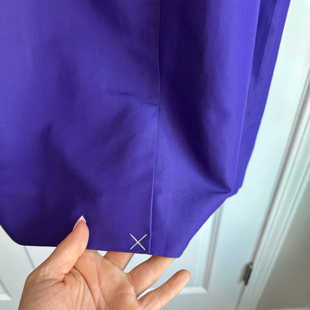 J. Crew Women’s Ruffle One Shoulder Dress Purple NWT Size 8